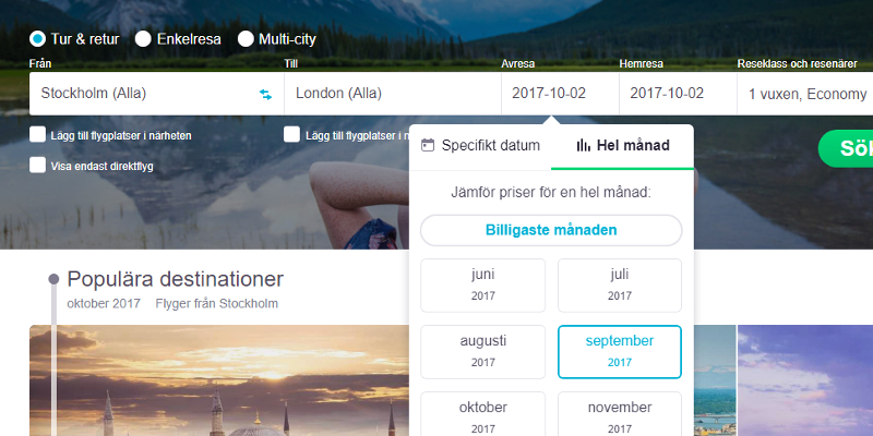 Hitta Billiga Sista Minuten-flyg | Skyscanner Sverige